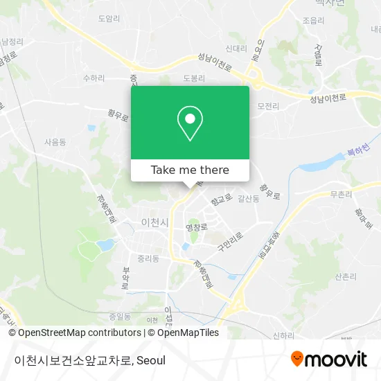 이천시보건소앞교차로 map