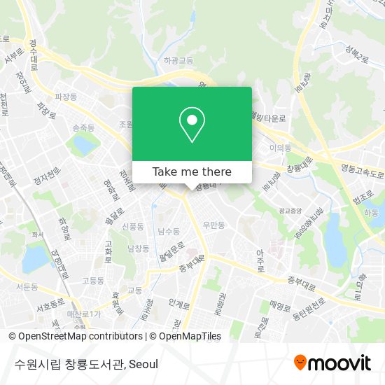 수원시립 창룡도서관 map