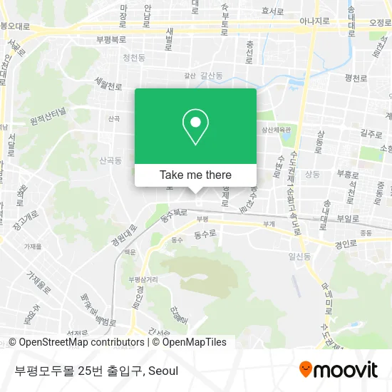 부평모두몰 25번 출입구 map