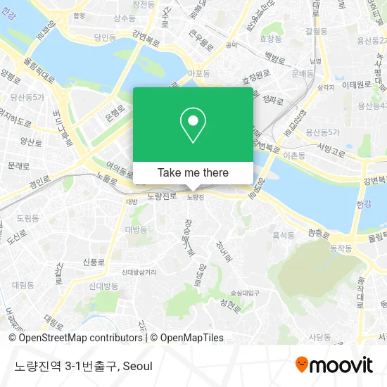 노량진역 3-1번출구 map