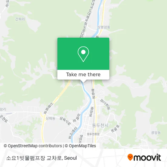 소요1빗물펌프장 교차로 map