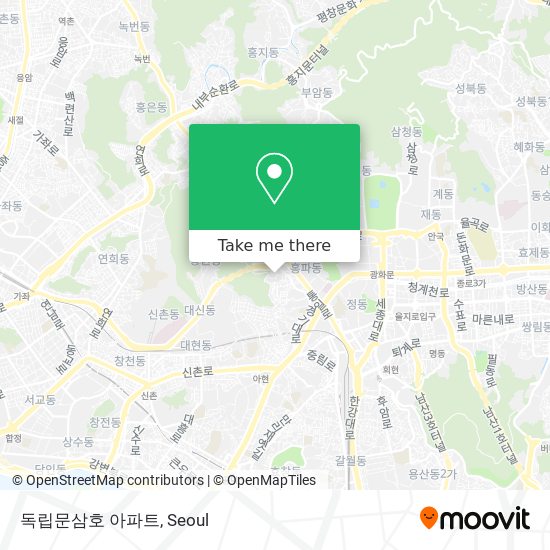 독립문삼호 아파트 map