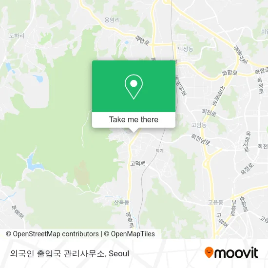 외국인 출입국 관리사무소 map