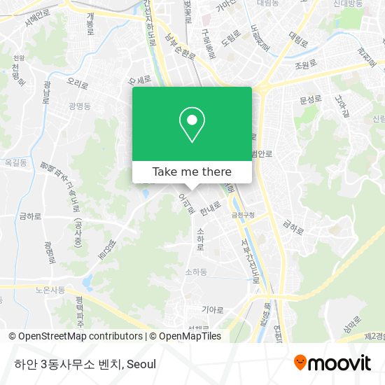 하안 3동사무소 벤치 map