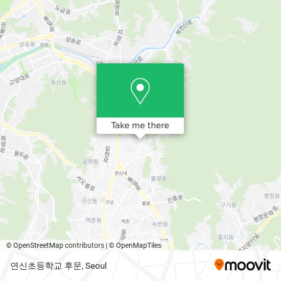 연신초등학교 후문 map