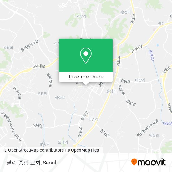 열린 중앙 교회 map