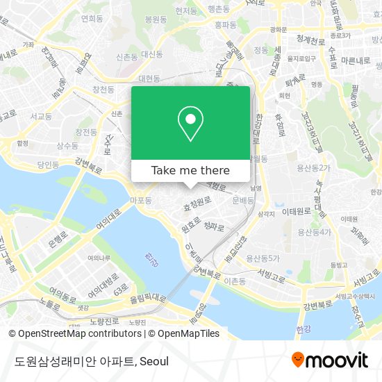 도원삼성래미안 아파트 map