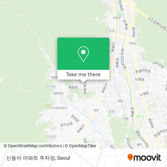 신동아 아파트 주차장 map