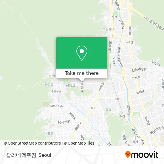 찰리네맥주짐 map
