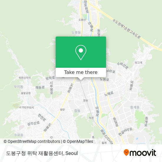 도봉구청 위탁 재활용센터 map