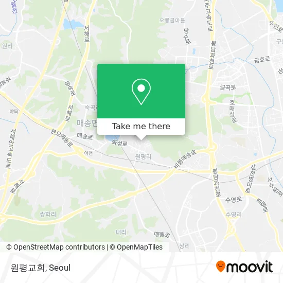 원평교회 map