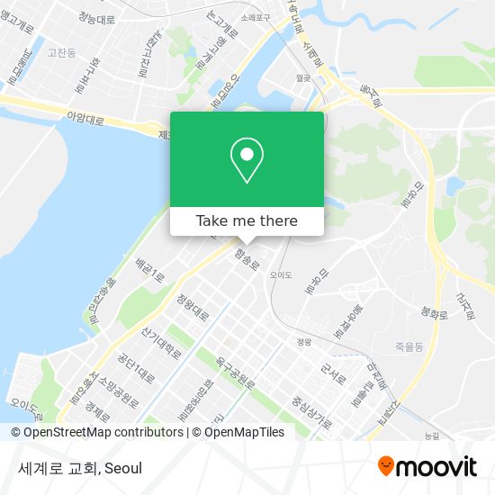 세계로 교회 map