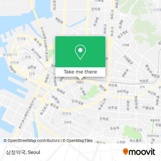 삼정약국 map