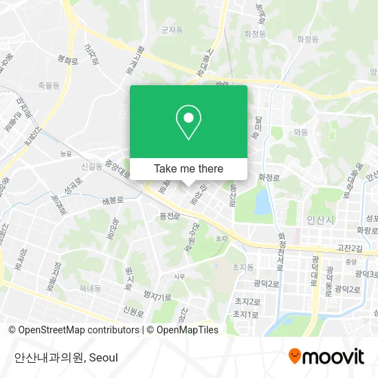 안산내과의원 map