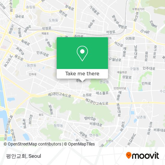 평안교회 map