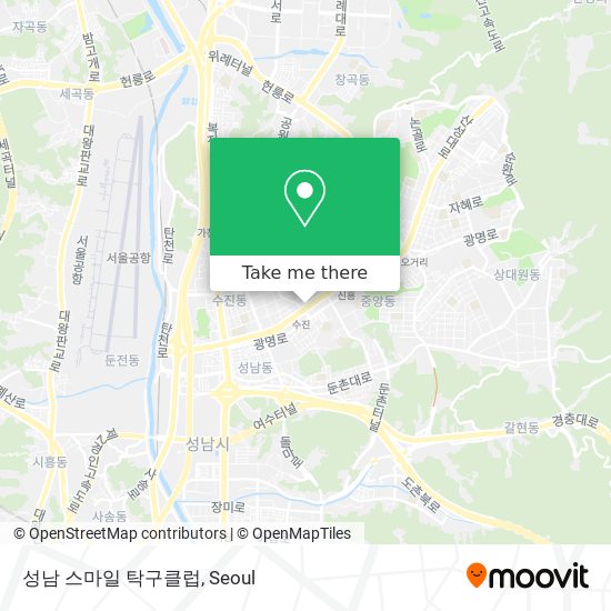 성남 스마일 탁구클럽 map