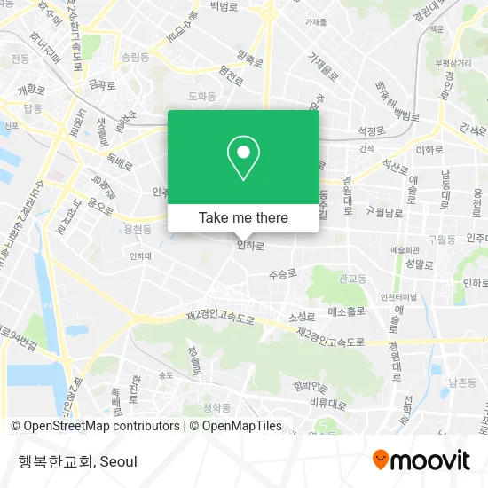 행복한교회 map