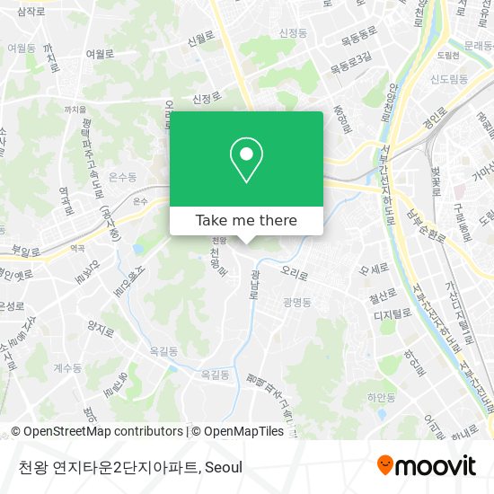 천왕 연지타운2단지아파트 map