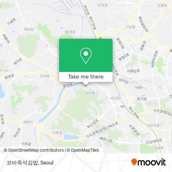 코바즉석김밥 map