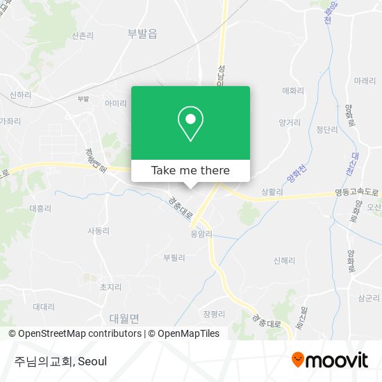 주님의교회 map