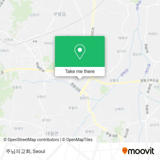 주님의교회 map