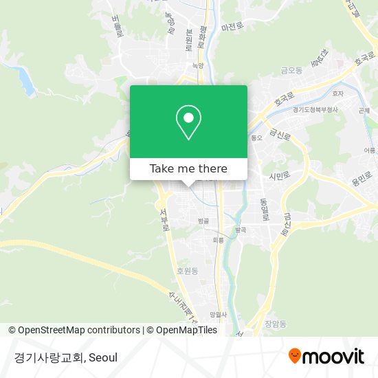 경기사랑교회 map