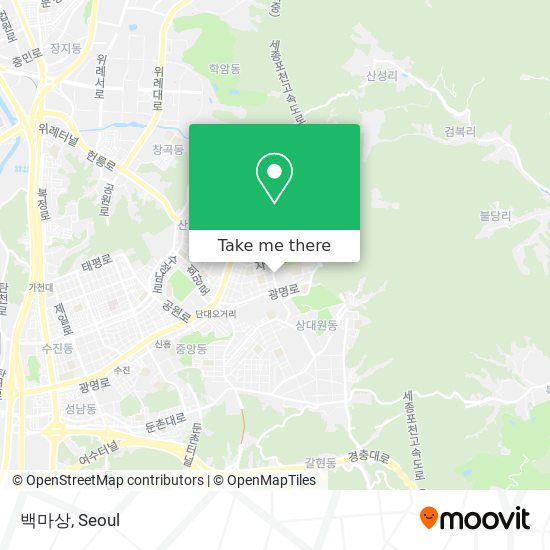 백마상 map
