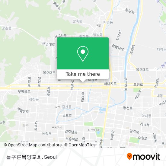 늘푸른목양교회 map