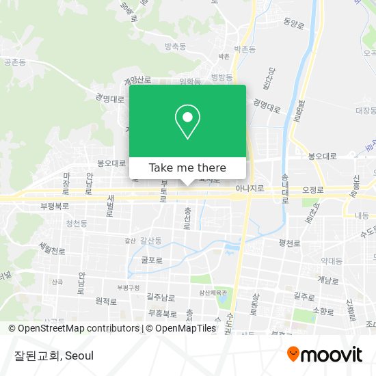 잘된교회 map