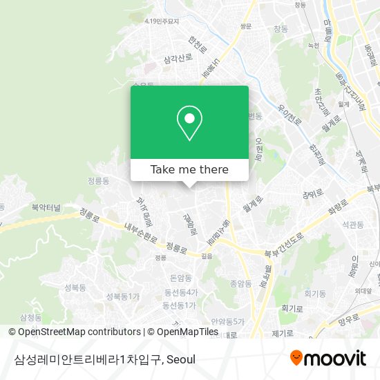 삼성레미안트리베라1차입구 map