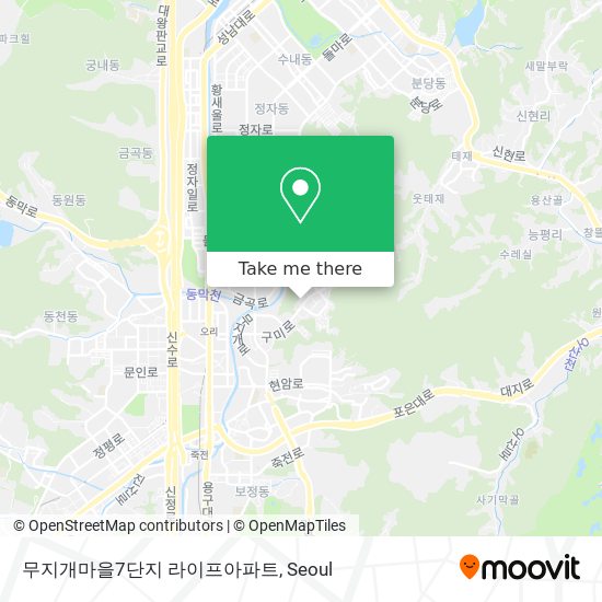무지개마을7단지 라이프아파트 map
