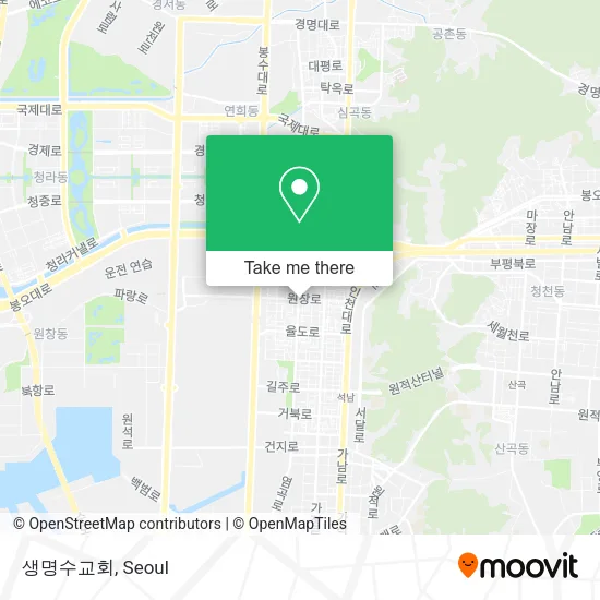 생명수교회 map