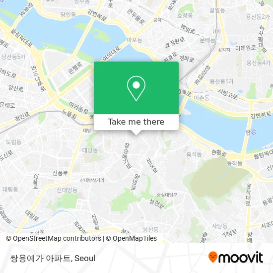 쌍용예가 아파트 map