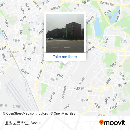 효원고등학교 map