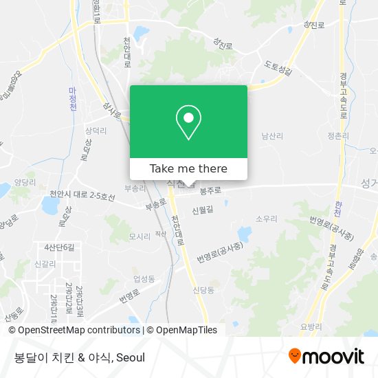 봉달이 치킨 & 야식 map