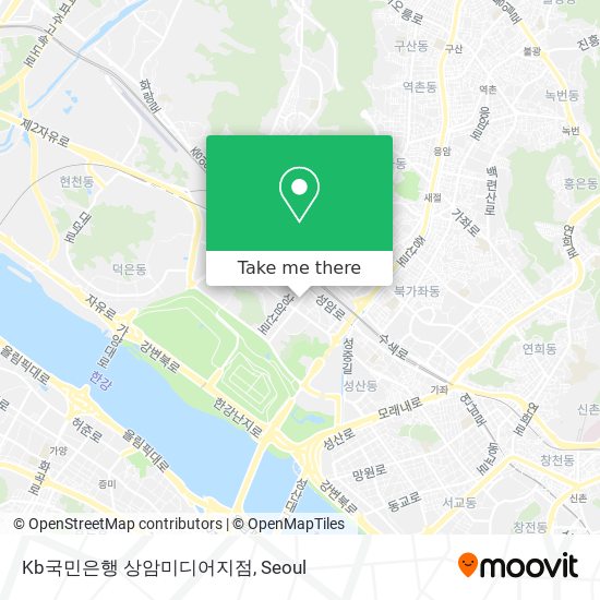 Kb국민은행 상암미디어지점 map