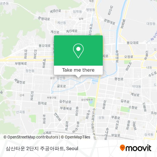 삼산타운 2단지 주공아파트 map