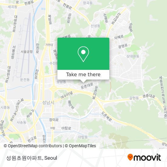 성원초원아파트 map