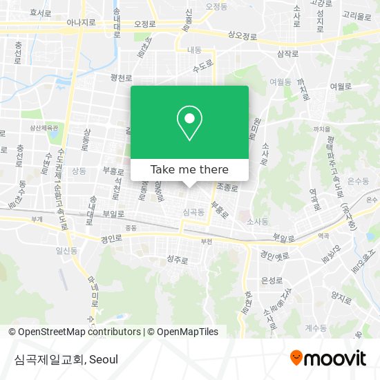 심곡제일교회 map