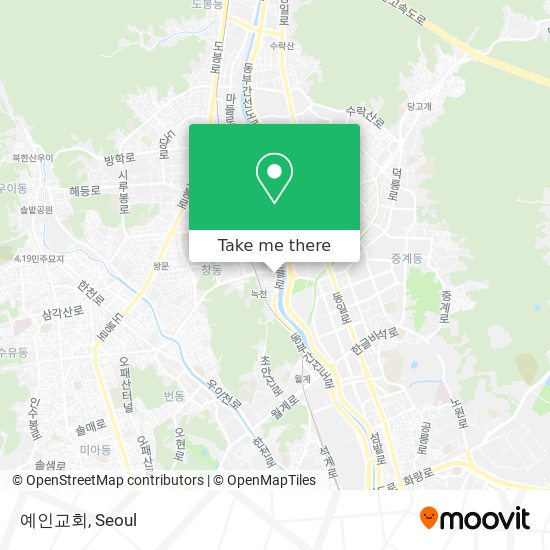 예인교회 map