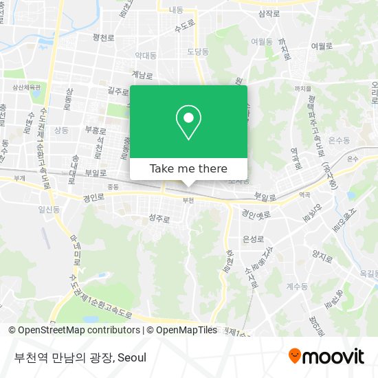 부천역 만남의 광장 map