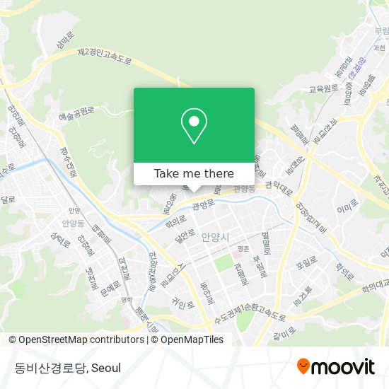 동비산경로당 map