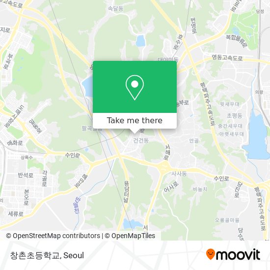 창촌초등학교 map