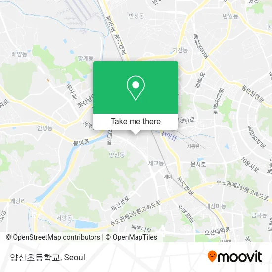 양산초등학교 map