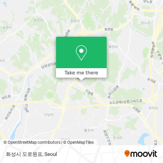 화성시 도로원표 map