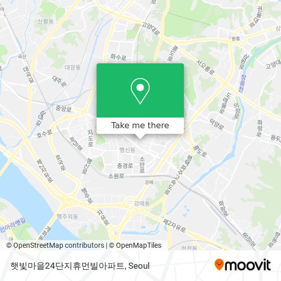 햇빛마을24단지휴먼빌아파트 map