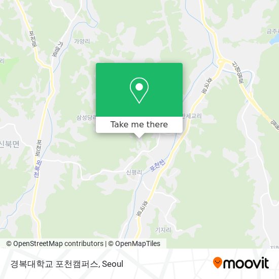 경복대학교 포천캠퍼스 map