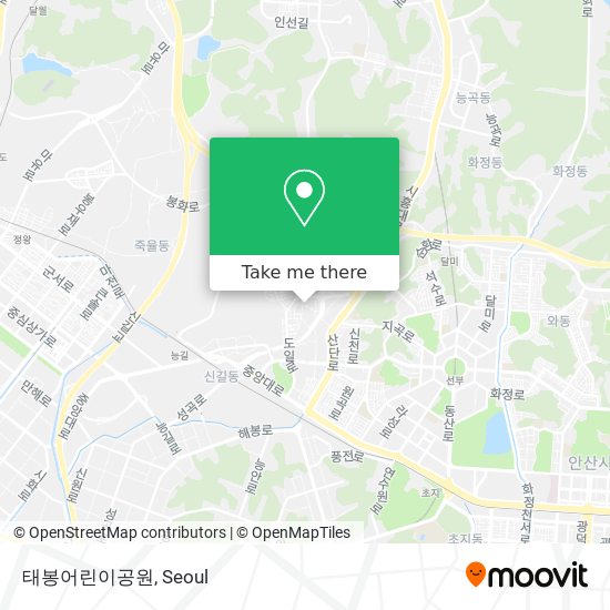 태봉어린이공원 map