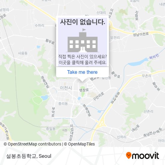 설봉초등학교 map