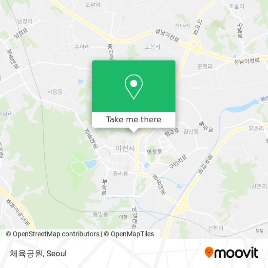 체육공원 map